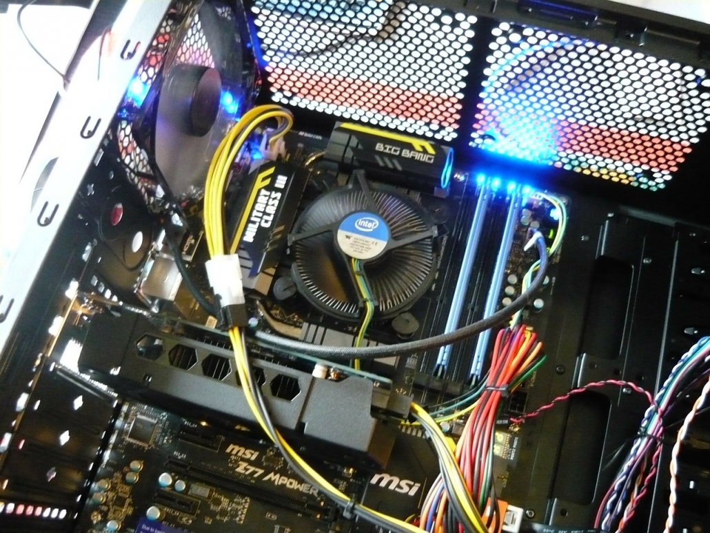 Inside an office Desktop PC